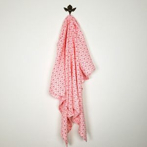 Captain Silly Pants Cotton Muslin Swaddle Blanket Orange Pattern Gender Neutral